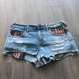 Free People denim shorts
